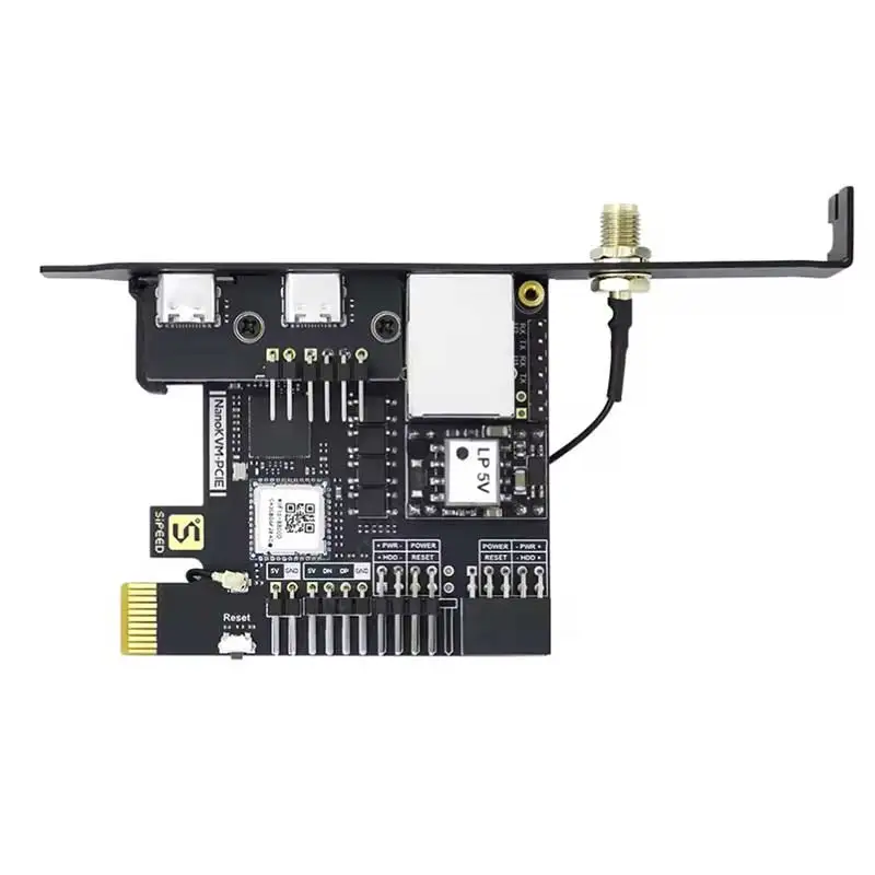 Kvm Ip Device Sipeed NanoKVM-PCIe Remote Control /Power /Desktop Maintenance Server UART HDMI USB RISC-V For PiKVM