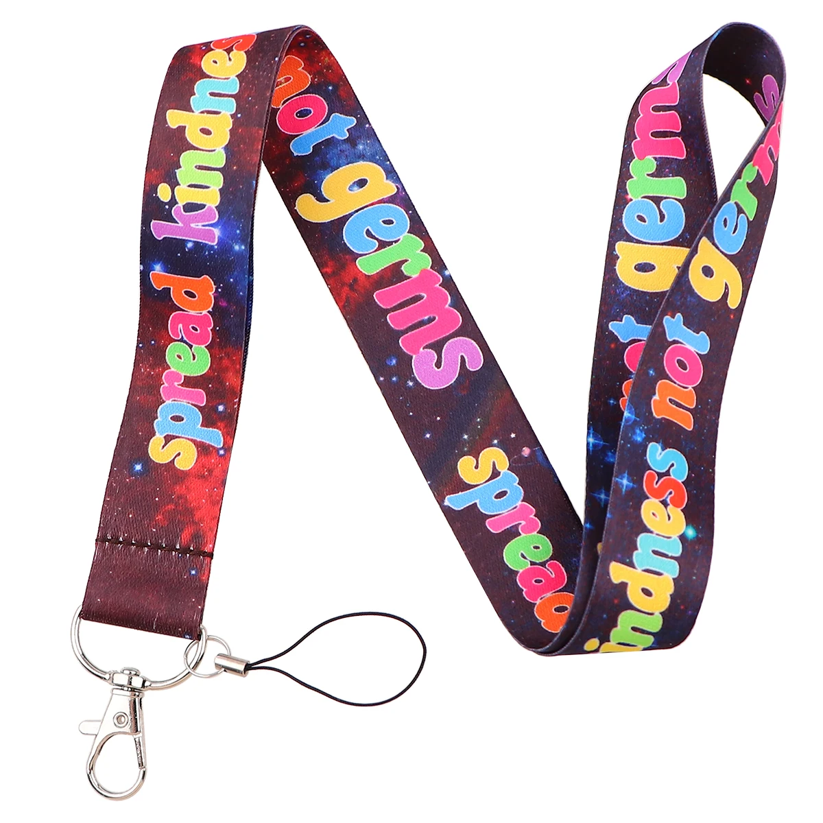 Vibrant Rainbow Quotation Lanyard