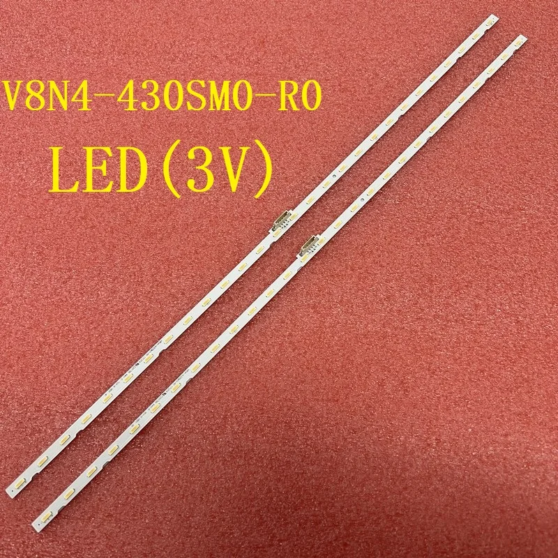 Tira de Retroiluminação Led para Samsung 28led 3v Ue43ru7410u Ue43ru7025k Ue43ru7400 V8n4430sm0-r0 Bn96-46053a Cy-nr043hghv1v - Image 5