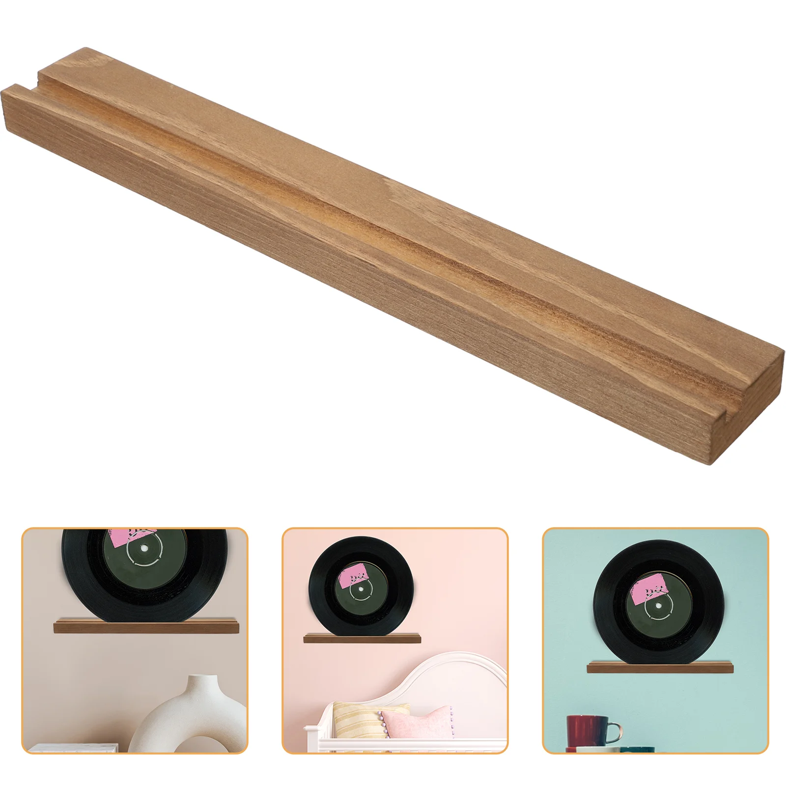 

Display Shelf Vinyl Record Rack Stand Holder CD Storage Photo Album Wood Organizer