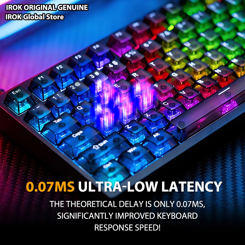 IROK MG75 V2 MG75 Pro MG75V2 MG75 MAX 알루미늄 마그네틱 게이밍 기계식 키보드 래피드 트리거 0.07ms 0.001mm 게이머 키보드