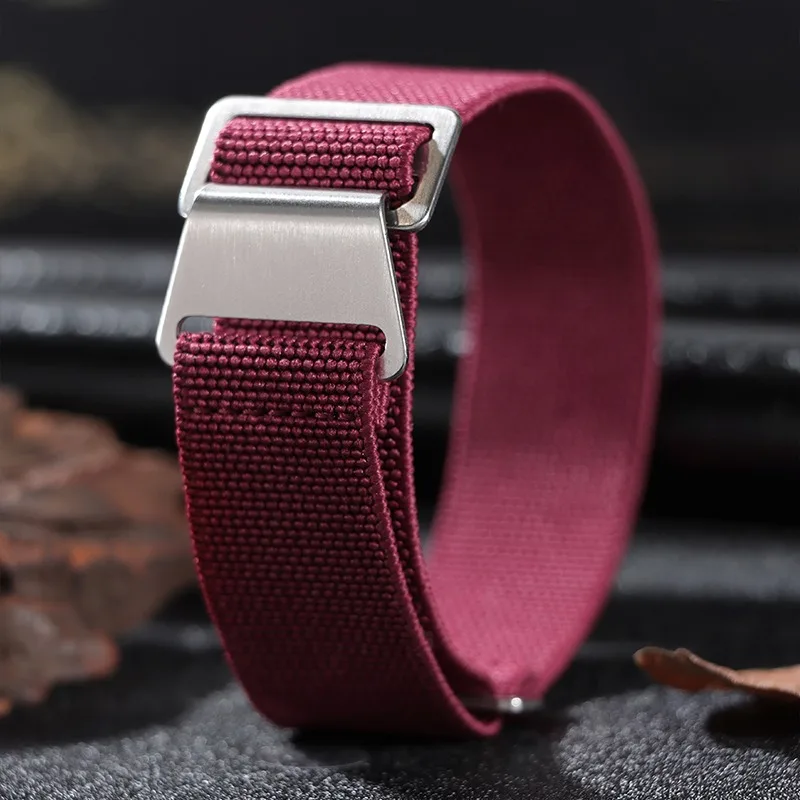 Vintage-Inspired Nylon Braided WatchBand - Ballistic Fabric Strap