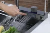JDOOR Popular Large Single Multifunction Sink Anti-Scratch LED Digital Display Waterfall Kitchen Sink 3