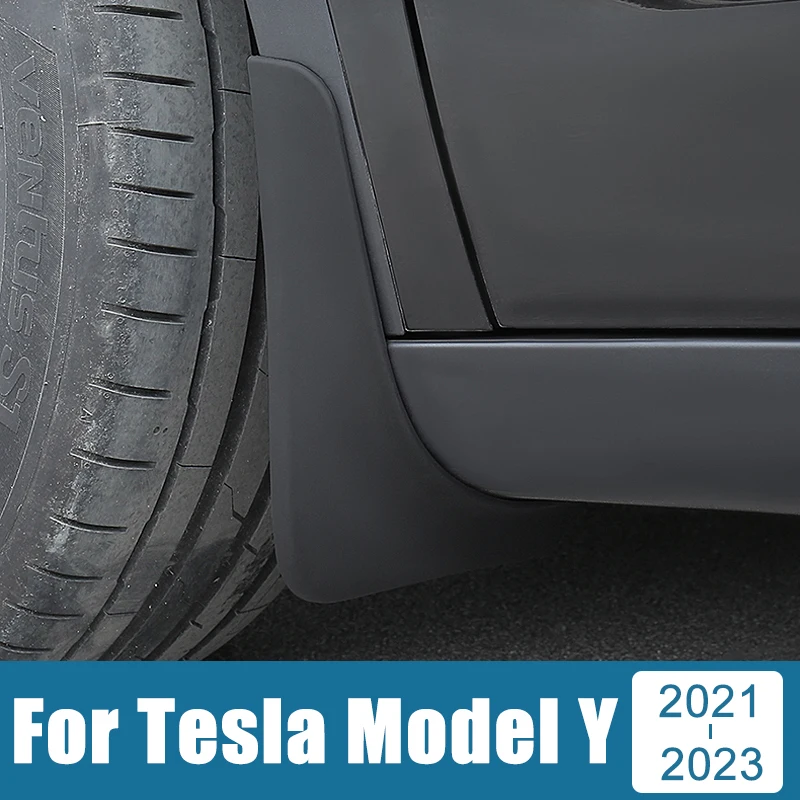 

Car Accessories For Tesla Model Y 2021 2022 2023 2024 Mud Flaps Splash Guards Fender Durable Mudguard Cover Case Protector Trims