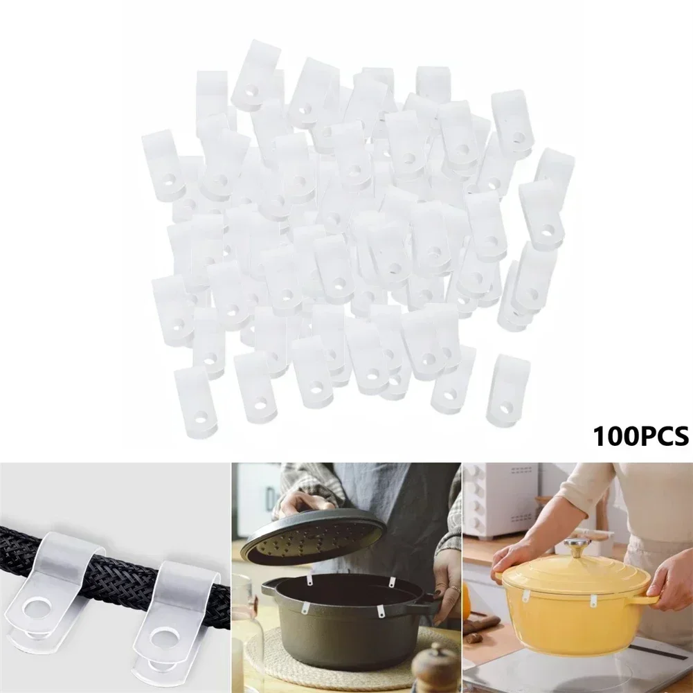 Dutch Oven Lid Plastic Bumpers Protector Clips Stability Stacking Storage Compatibility Ample Quantity
