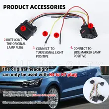  Headlight for VW Volkswagen Polo cross 2012- 2018 Modified headlight assembly front light ECE Certification 