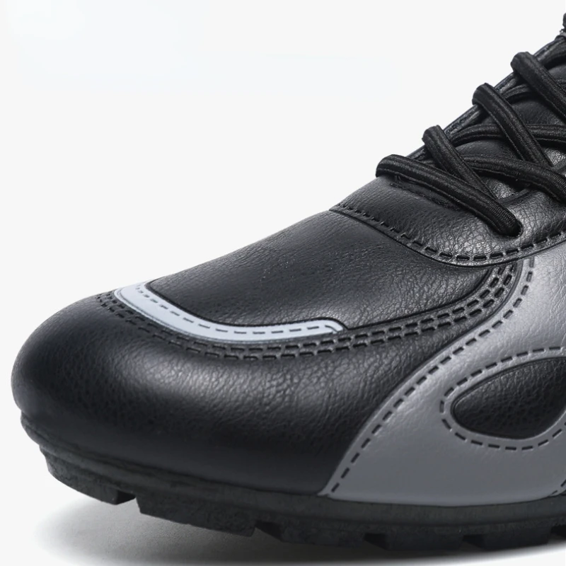 Men Casual Leather Shoes Fashion Comfortable Men Sports Shoes Breathable Slip-on Skateboard Board Shoes Lightweight Men Sneakers 4