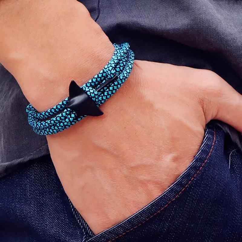 Adjustable Paracord Marine Animal Bracelet for Men