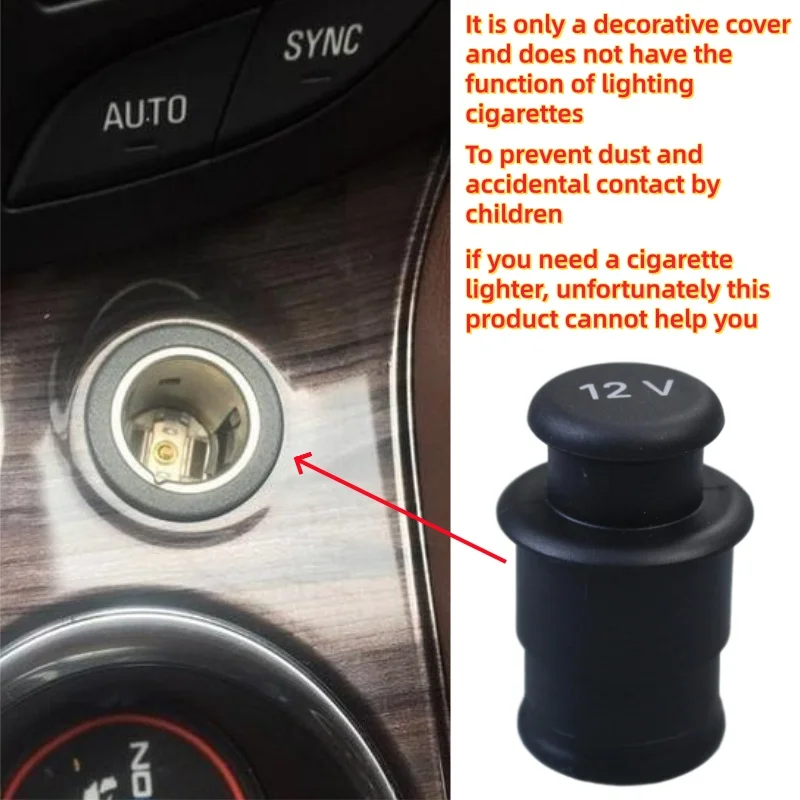 12V 자동차 시가 라이터 먼지 커버 안티 블록 장식 캡 유니버설 피트 아우디 폭스바겐 BMW 메르세데스 벤츠 인테리어 장식 부품