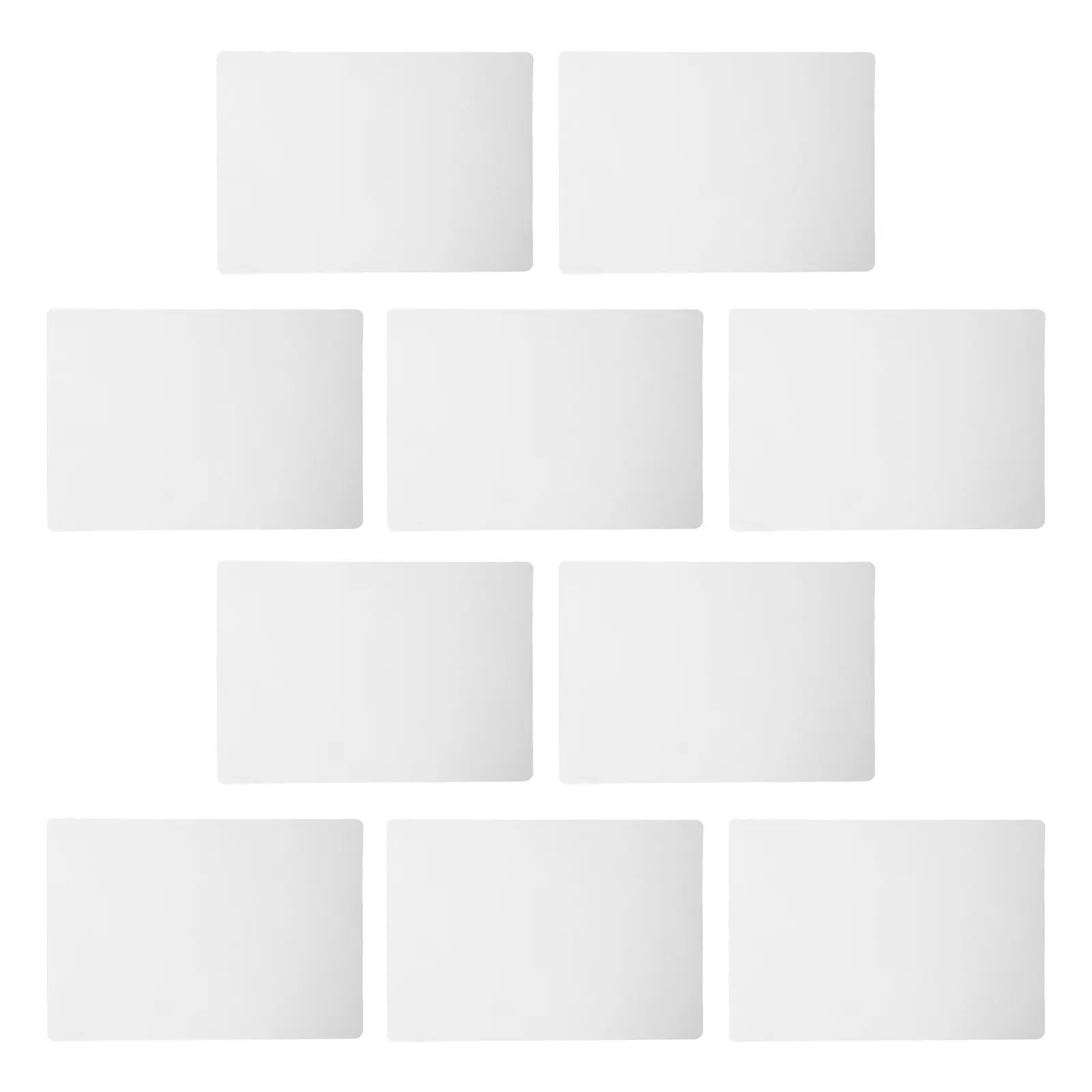 공예품을 위한 10Pcs 투명 플라스틱 스텐실 시트 18.65x5.5 인치 3D 인쇄 펜 복사 보드용 재사용 가능한 투명 드로잉 보드