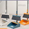 3-in-1 Rotatable Foldable Magnetic Broom and Dustpan Cleaning Set with Super Thick Bristles for Household Pet Hair Removal 1