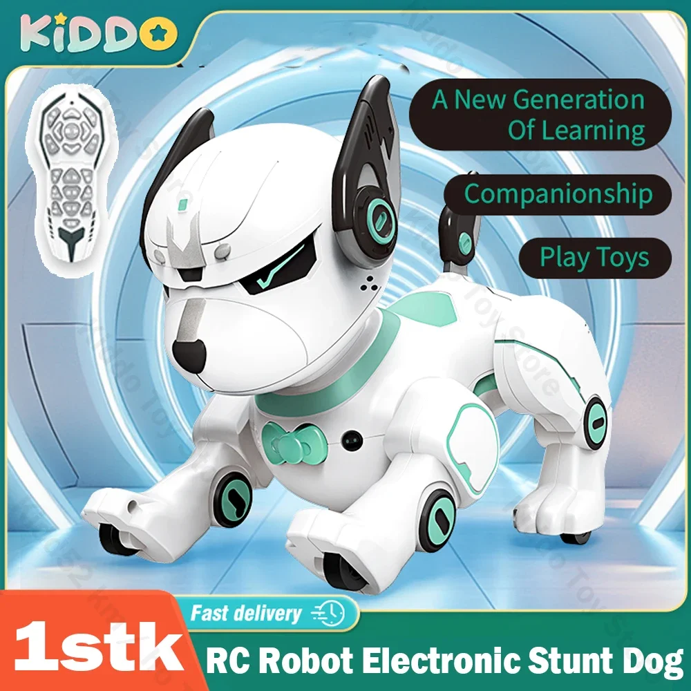 Walking Robot Dog Electronic Stunt Dancing RC Robot Dog Toy Program Intelligent Touch Remote Control Electric Puppy Toy for Kid