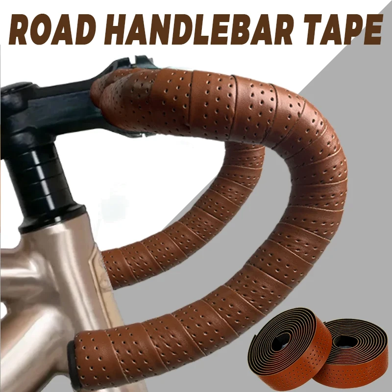 PU + EVA Bicycle Handlebar Tapes Non-Slip Bike Tapes Ultralight Bicycle Wraps Soft Handlebar Belt Shockproof Bike Accessories bike handlebar tape