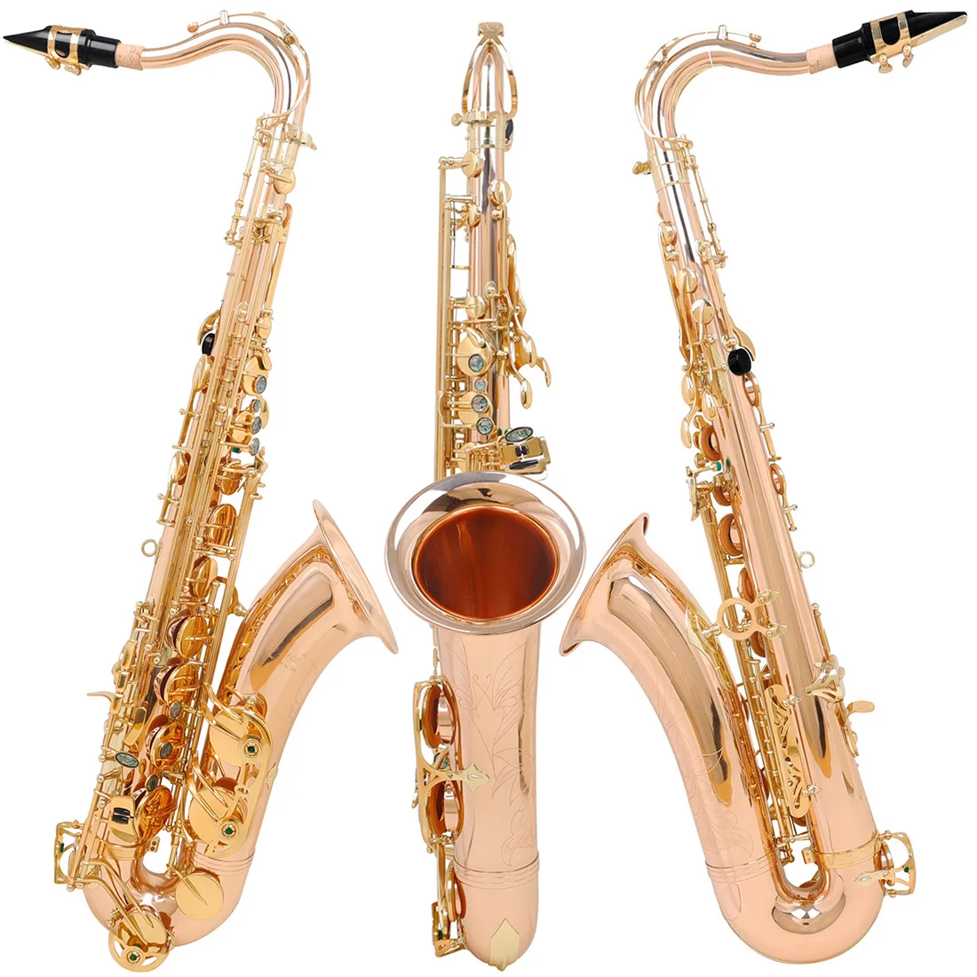 SLADE Student Tenor Saxophone Bb Flat Beginner Saxophone Complete Set with Case Mouthpiece Strap Reed Various Colours Available