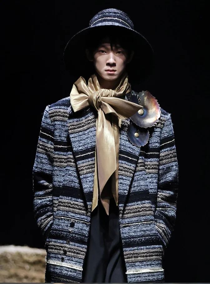 Description Picture 4 of itemJ1260 Fashionable hot men's coat 2023 autumn and winter fashion casual windbreaker coat