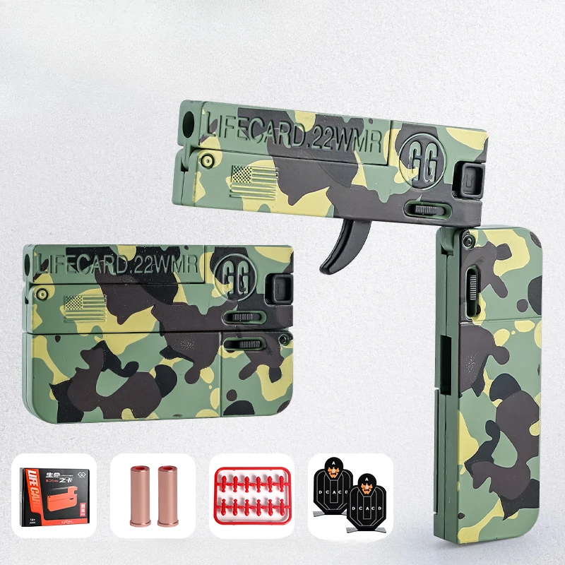 Pistolet Jouet Pliant Lifecard - Balle Molle - Alliage/Plastique - Âge 14+ - Neuf