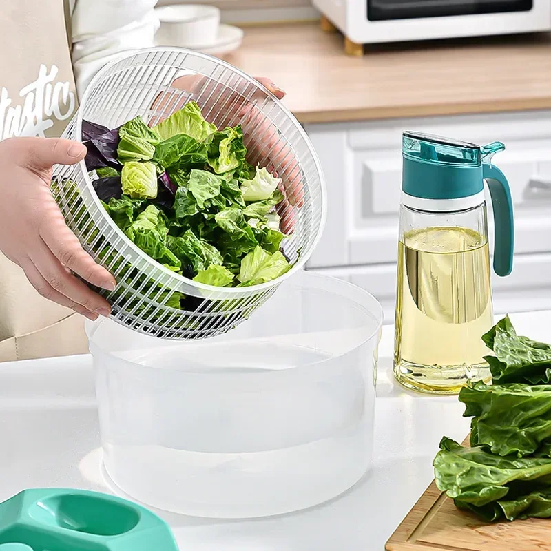 Vegetable Dryer Vegetables Salad Spinner Lettuce Leaf Dehydrator Greens Washer Drainer Crisper Strainer For Washing Drying Leafy