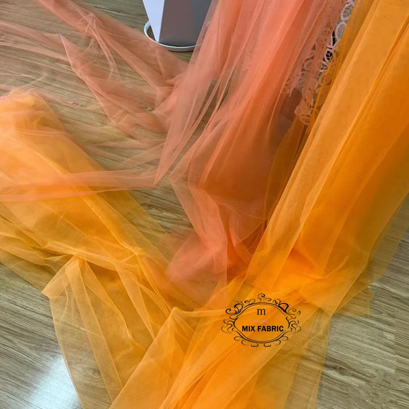 Elegant Burnt Orange Soft Tulle for Weddings & DIY Creations
