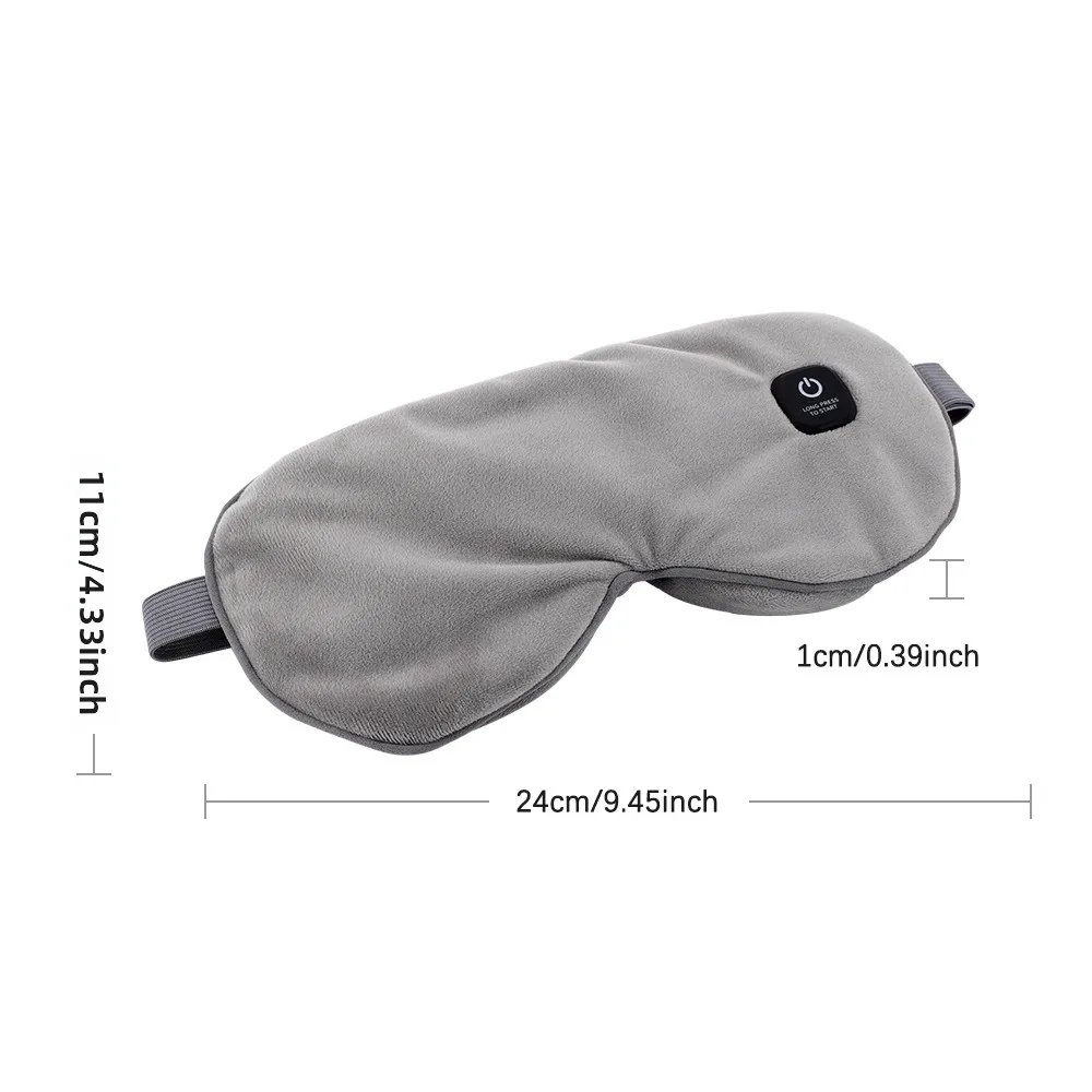 USB Heated Eye Mask Reusable 3Mode Hot Compress Eye Mask Eye Massager For Sleeping Eye Puffiness Anti Dark Circle Patch Eye Care