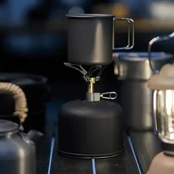 Small Camp Stove Foldable Camping Backpacking Stove Portable Stove Camping Backpacking Stove Camp Cooking Gear Outdoor Cookware 3