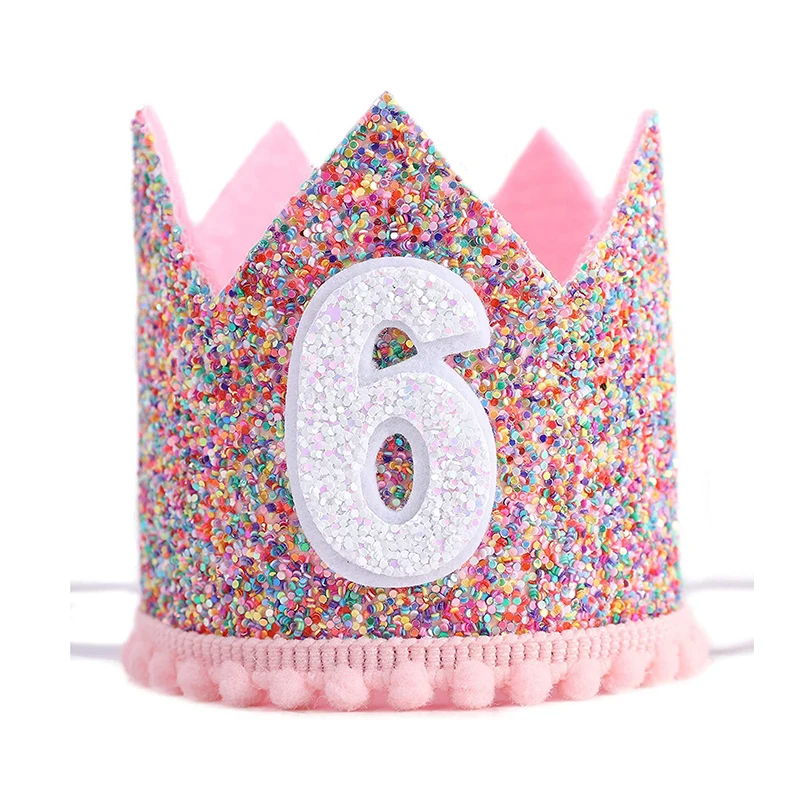 Yoolhamy Cappello per 1/2 di compleanno, per bambini, per metà compleanno, fatto a mano, ideale per 6 mesi, per celebrazioni, torte e oggetti di scena per foto a metà strada (cachi