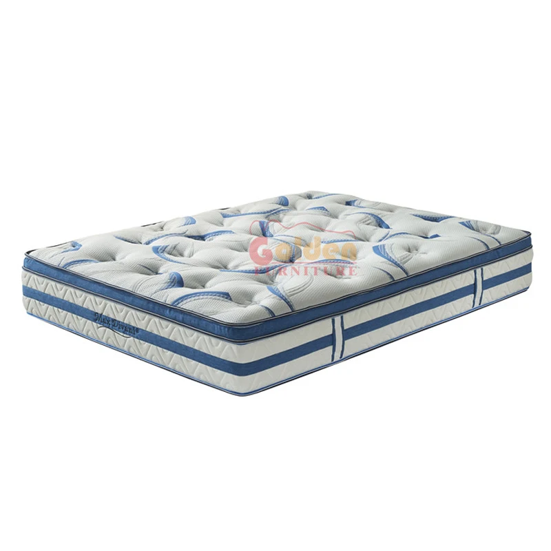 

All Size Natural Latex Coil in Coil Box Top Mattress with Memory Foam Inside