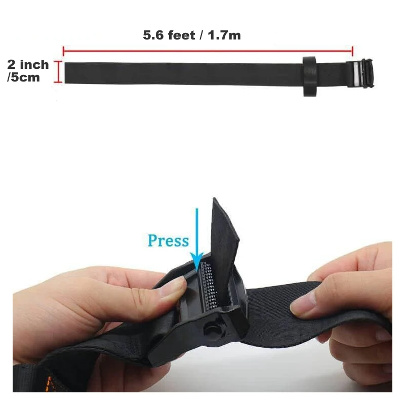 Outdoors Safety Nylon Treestand Strap Fall Proof Hunting Protection Tree Belt Quick Connect Safety Harness Climbing Hunting