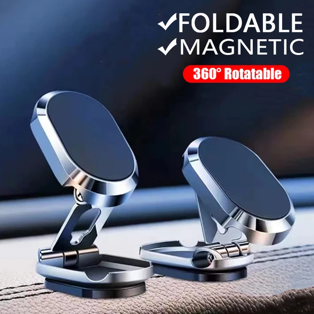 Faltbare Magnetische Auto Telefon Halter Unterstützung in Auto Auto  Montieren Smartphone Stand 360 Drehbare Telefon Halterung