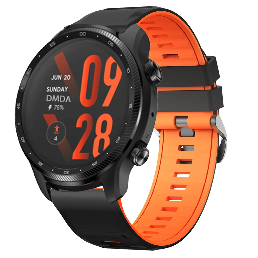 Silicone Sport Strap 22mm Watch Band - Smartwatch Accessories