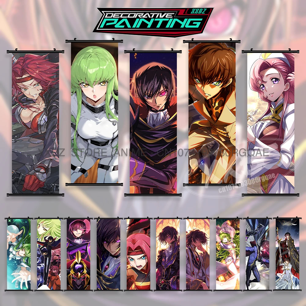 Code Geass:Lelouch Of The Rebellion Anime Leinwand Heimdekoration Wandkunstwerk Hängende Malerei Druckrollen Bild Zimmer Poster
