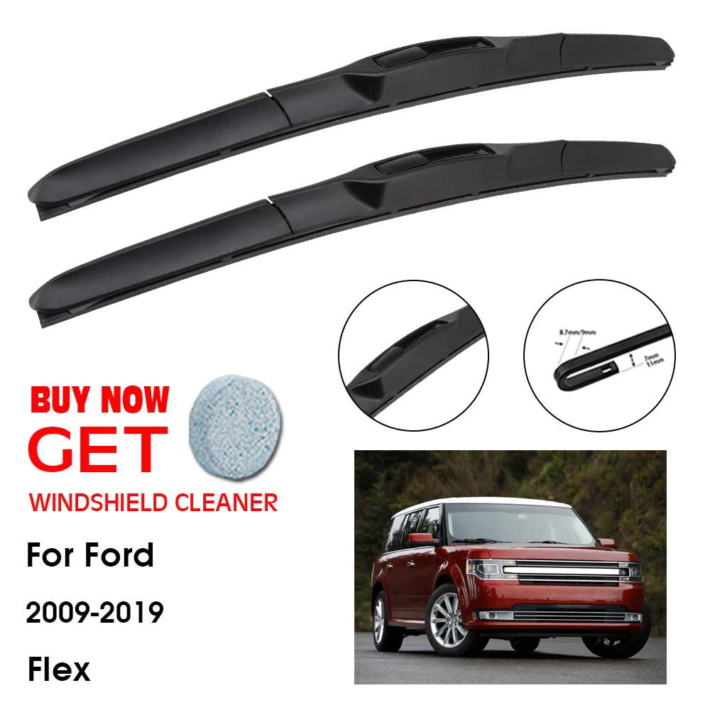 Car Wiper Blade For Ford Flex 24"+22" 2009 2019 Front Window Washer