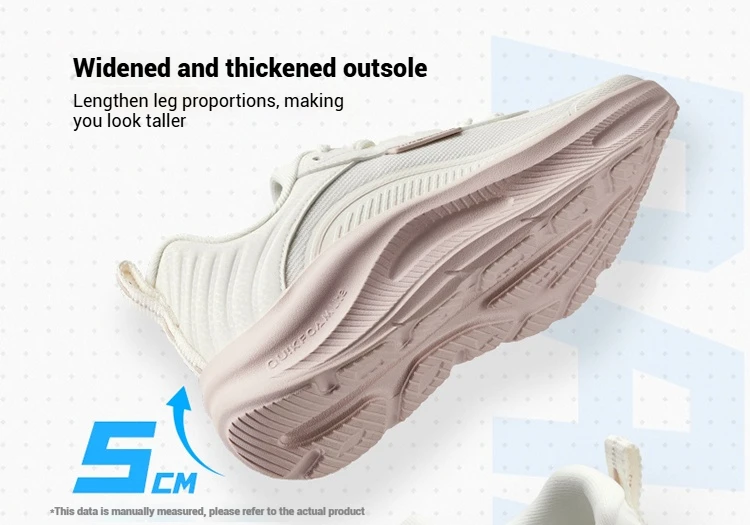 361 Degrees Women's Running Shoes Casual Mesh Anti-slip Lightweight Trendy Thick-sole Rebond Durable Female Sneakers 682532239