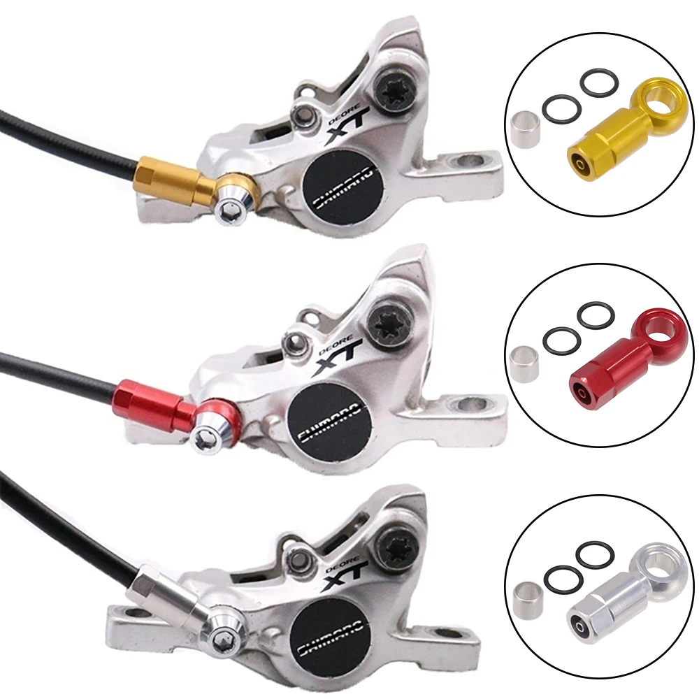 Bike Brake Fitting HEPPE Bike Hydraulic Brake Banjo Fitting Bike Brake Hose Fitting Olive Connector for BH90 SLX/XT/XTR Brakes
