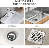 1Pcs Silicone Drain Strainer Household Shower Floor Filter Sink Strainers Hair Catcher For Kitchen Bathroom Accessories 4