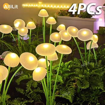 Luci solari Luci da giardino a fungo solari a LED per esterni Lampada da medusa impermeabile per feste, cortile, patio, percorso, per la decorazione del giardino 1
