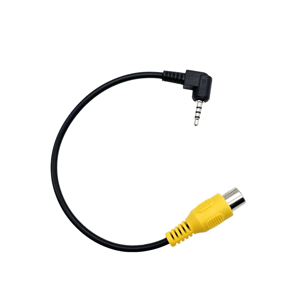 

Easy Installation Car Rear View Camera Converter Cable RCA to AV IN 2 5mm Suitable for All Cars and Motorcycles