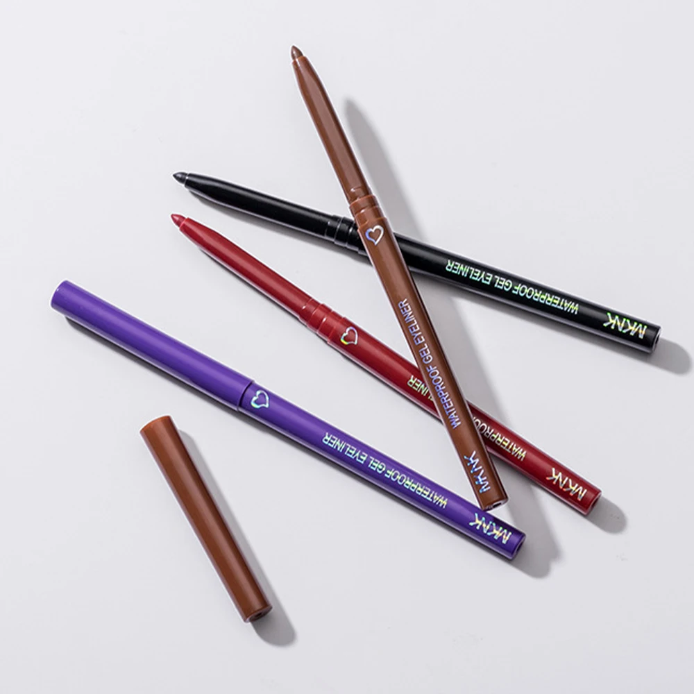 Eyeliner Pen Waterproof Eyeliner Pen Smooth Matte Black Brown Gel Quick-drying Long Lasting Pencil