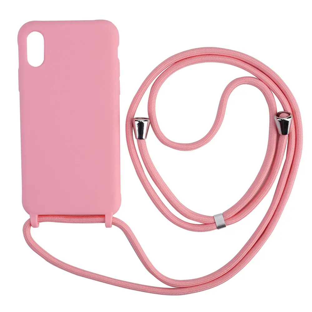Universal Crossbody Lanyard Rope Strap Phone Case with Adjustable Cord Cover