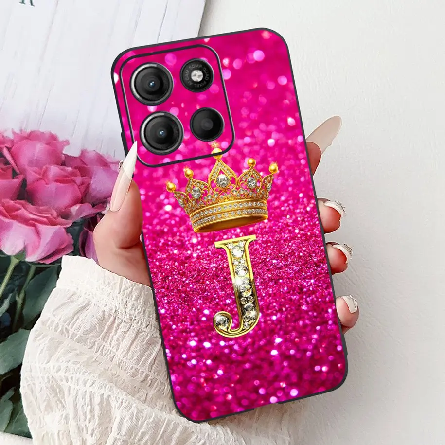 Für Motorola Moto G15 Fall Moto G15 Abdeckung Luxus Crown Buchstaben Weiche Silikon Telefon Fall Für Motorola Moto G75 5G G75G 15 Stoßstange – Detail 6