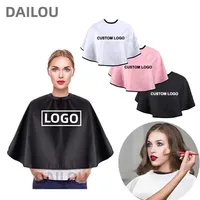 Hairdresser's Cape Cut Hairdressing Umbrella Salon Apron Hairdressing Custom Beauty Shop Makeup Short Apron Logo Hair Dyed Bib 1