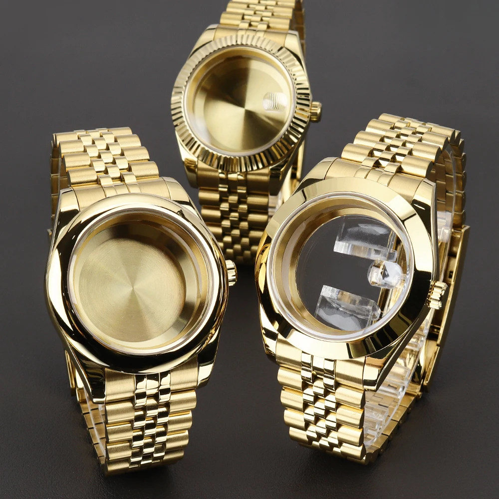 36mm/39mm Uhrengehäuse Uhrenarmband Saphirglas für Air King NH35 NH36 NH34 NH38 Miyota8215 Uhrwerk DJ SK Uhr Ersatzteile – Detail 1