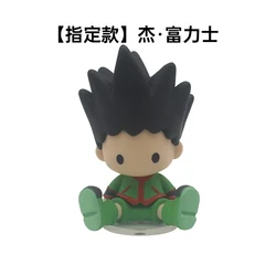 Hunter x Hunter Collectible Action Figures - Gon, Killua, Kurapika, Hisoka, Illumi Q Version Ornaments Toys - 4cm (Gon Freecss)