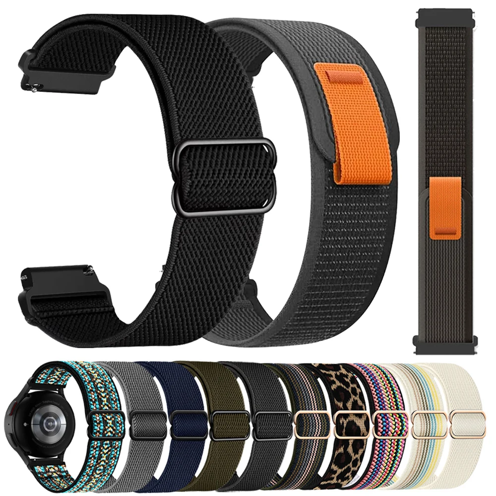Nylon Loop Strap - 22mm Smartwatch Wristband Bracelet Accessory