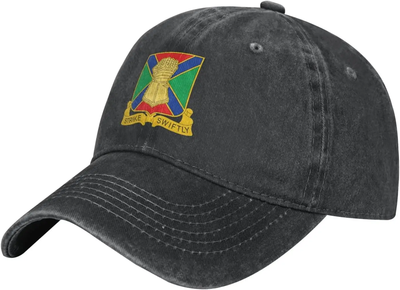 

US Army 108th Armor Regiment Trucker Hat-Baseball Cap Washed Cotton Dad Hats Navy Military Caps