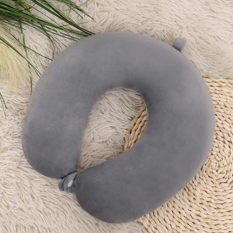 1pc U-shaped Pillow Neck Pillow, Travel Airplane Head Pillow Adult U-shaped Pillow Neck Support Pillow Portable