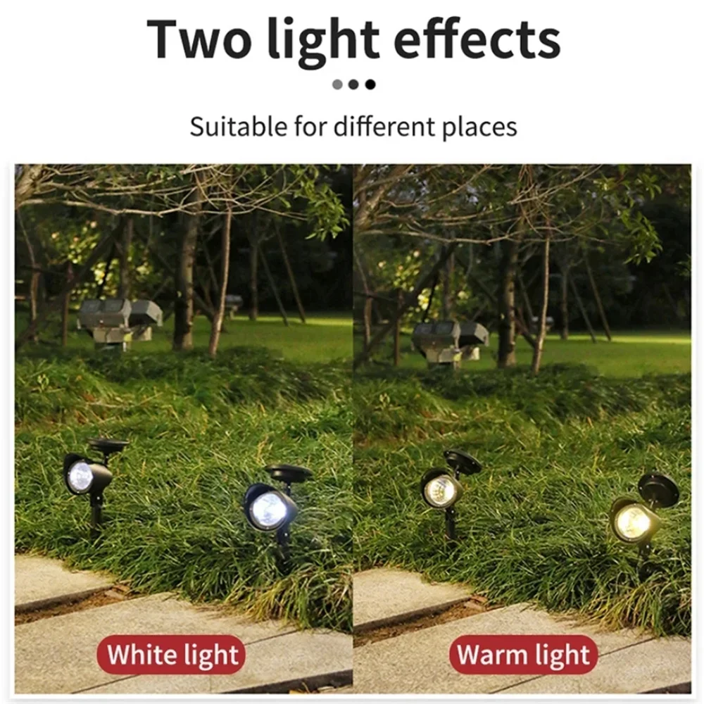 Garden Lights Landscape Decoration IP65 Waterproof for Lawn Courtyard Pathway Tree Separately Lamp Outdoor Led Solar Spotlight
