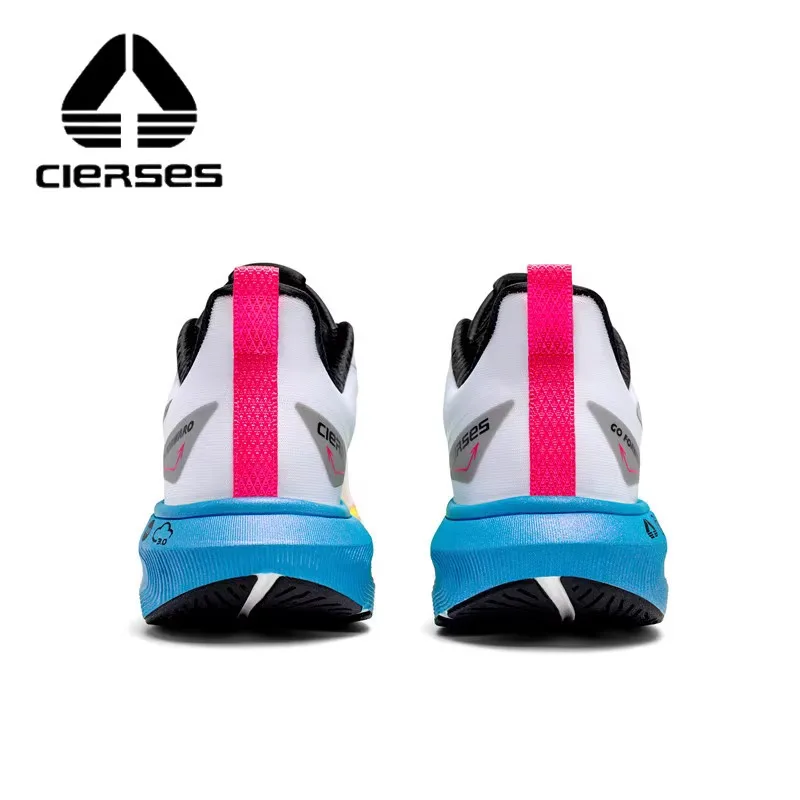 CIERSES  Full Palm Marathon Racing Track and Field Training High Wear   High Rebound Propulsion Fabric Running Shoes 2438-4 4
