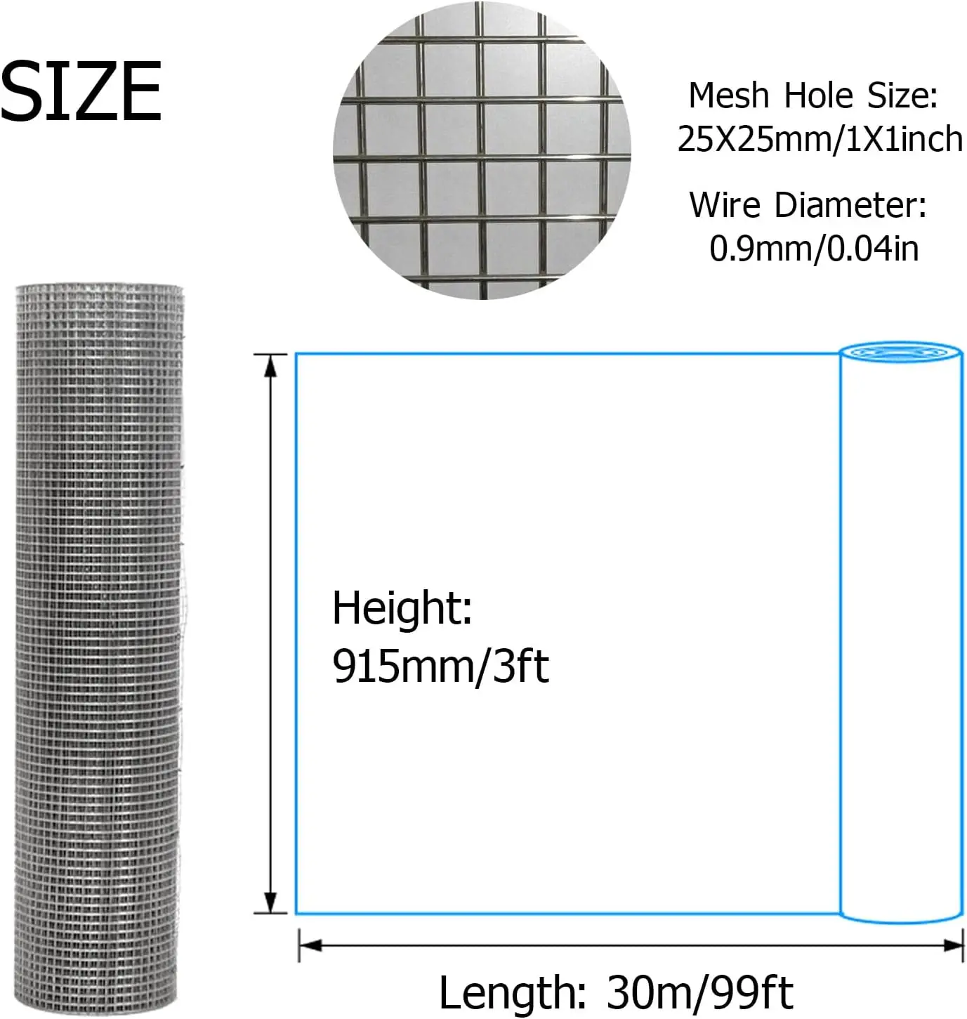 Welded-30mx915mm