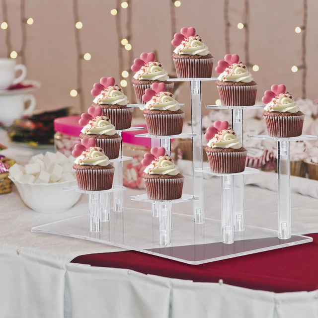 10-Szintű Lépés Akril Emelők Kijelző Állványgyűjtemények Játékok Babák Tároló Állvány Desszertek Kozmetikai Ékszer Szervező - Image 5