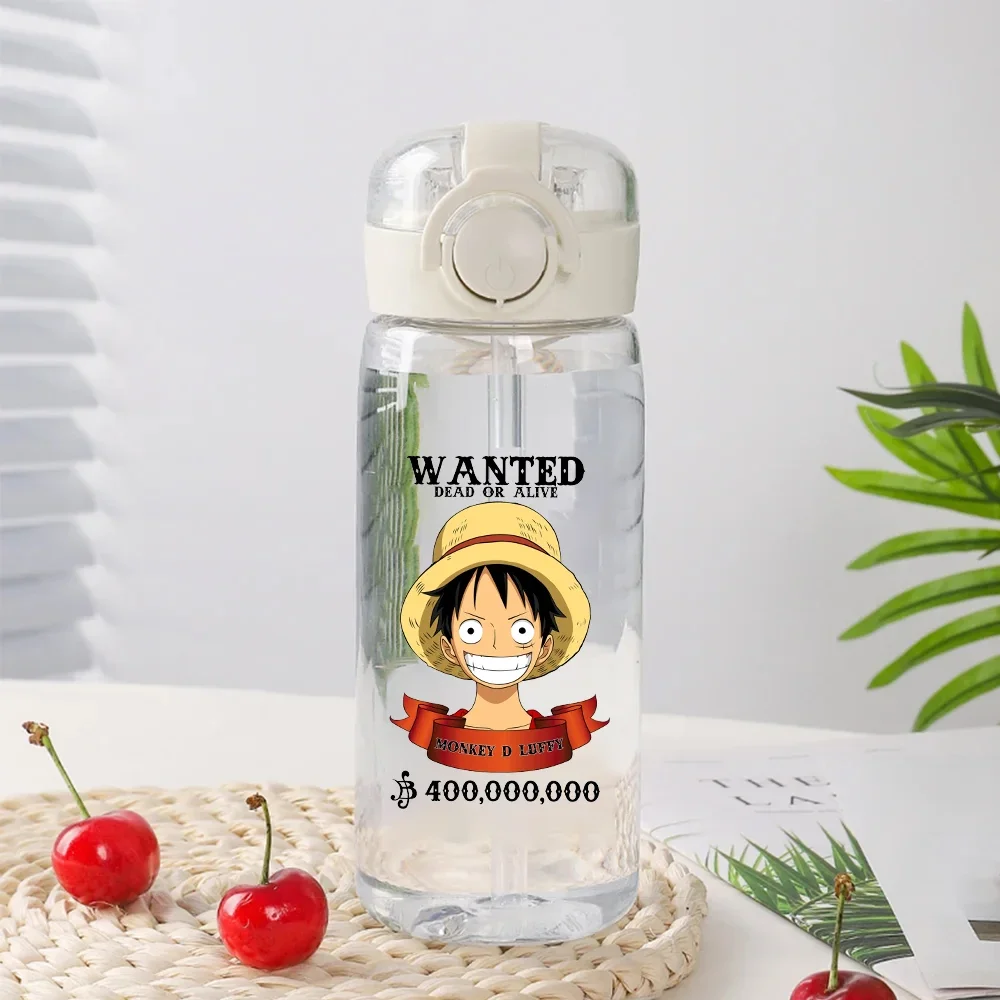 

400/600 мл цельная Обезьяна D Luffy Roronoa Zoro мультяшная анимация прозрачная пластиковая большая емкость портативная чашка для воды для фитнеса